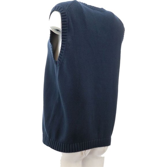 NWT LANDS' END BOY'S DRIFTER SWEATER VEST CLASSIC NAVY SMALL (8) - Picture 4 of 10
